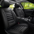 thumbnail image 1 of Car Seat Covers Fit for Chevy Trailblazer 2021-2024: 5 Seats Faux Leather Waterproof Seat Protectors (Black) - 2 Rows, 1 of 7