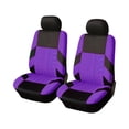 thumbnail image 1 of Car Seat Covers Front Seats, Universal Breathable Fabric Interior Protector with Stylish Pattern for Auto Purple 22", 1 of 2