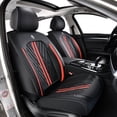 thumbnail image 1 of Car Seat Covers，Front and Rear, Fits Hyundai Venue 2021, Black & Red 5 Pieces, 1 of 10
