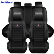 Car Seat Covers Full Set,5 Seats Car Seat Covers Breathable Car Seat Protector Waterproof Fit For 2000-2024 Nissan Sentra Rogue