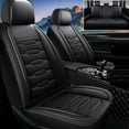 thumbnail image 1 of Car Seat Covers,Full Set 5 Seats Custom Fit for Chevy Trailblazer 2021-2024 Waterproof Faux Leather Seat Protector Vehicle Cushion Covers Compatible Airbag Full Set 5 Seats Black, 1 of 9
