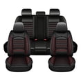 thumbnail image 1 of Car Seat Covers Full Set for Cadillac XT6 2020-2024 Waterproof Leather Seat Covers Cushion Lumbar Support Comfort Automotive Interior Red,Full Set(2 Row 5 Seats), 1 of 12