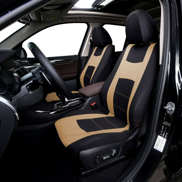 Car Seat Covers Full Set Cloth, Universal Fit combo, Automotive Seat