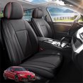 thumbnail image 1 of Car Seat Covers Full Set Custom Fit for Alfa Romeo Giulia 2017-2026 - Premium Faux Leather Auto Protectors with Waterproof, Breathable, Anti-Slip Car Seat Protectors (BlackRed,Full Set), 1 of 8