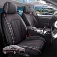 thumbnail image 1 of Car Seat Covers Full Set Custom Fit for Ford Fusion 2007-2020 - Premium Faux Leather Auto Protectors with Waterproof, Breathable, Anti-Slip Car Seat Protectors (BlackPink,Full Set), 1 of 7