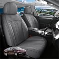 thumbnail image 1 of Car Seat Covers Full Set Custom Fit for Ford Fusion 2007-2020 - Premium Faux Leather Auto Protectors with Waterproof, Breathable, Anti-Slip Car Seat Protectors (Gray,Full Set), 1 of 7