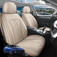 thumbnail image 1 of Car Seat Covers Full Set Custom Fit for Hyundai Elantra 2000-2026 - Premium Faux Leather Auto Protectors with Waterproof, Breathable, Anti-Slip Car Seat Protectors (Beige,Full Set), 1 of 7