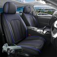 thumbnail image 1 of Car Seat Covers Full Set Custom Fit for Hyundai Kona 2018-2026 - Premium Faux Leather Auto Protectors with Waterproof, Breathable, Anti-Slip Car Seat Protectors (BlackBlue,Full Set), 1 of 7
