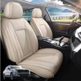 thumbnail image 1 of Car Seat Covers Full Set Custom Fit for Kia Sorento 2003-2026 - Premium Faux Leather Auto Protectors with Waterproof, Breathable, Anti-Slip Car Seat Protectors (Beige,Full Set), 1 of 8