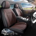thumbnail image 1 of Car Seat Covers Full Set Custom Fit for Lexus ES300h 2013-2015 - Premium Faux Leather Auto Protectors with Waterproof, Breathable, Anti-Slip Car Seat Protectors (BlackBrown,Full Set), 1 of 8