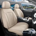 thumbnail image 1 of Car Seat Covers Full Set Fit for Kia Sorento 2003-2026, Premium Faux Leather Seat Protectors, Breathable, Waterproof & Anti-Slip Full Wrapping Edge Seat Covers (Beige, Full Set), 1 of 7