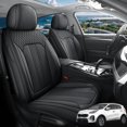thumbnail image 1 of Car Seat Covers Full Set Fit for Kia Sportage 2005-2024, Premium Faux Leather Seat Protectors, Breathable, Waterproof & Anti-Slip Full Wrapping Edge Seat Covers (Black, Full Set), 1 of 7