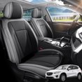 thumbnail image 1 of Car Seat Covers Full Set Fit for Mazda CX-5 2011-2026, Premium Faux Leather Seat Protectors, Breathable, Waterproof & Anti-Slip Full Wrapping Edge Seat Covers (Black&White, Full Set), 1 of 7