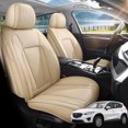 thumbnail image 1 of Car Seat Covers Full Set Fit for Mazda CX-5 2011-2026, Premium Faux Leather Seat Protectors, Breathable, Waterproof & Anti-Slip Full Wrapping Edge Seat Covers (Beige, Full Set), 1 of 7