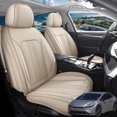thumbnail image 1 of Car Seat Covers Full Set Fit for Toyota Prius 2001-2026, Premium Faux Leather Seat Protectors, Breathable, Waterproof & Anti-Slip Full Wrapping Edge Seat Covers (Beige, Full Set), 1 of 7
