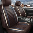 thumbnail image 1 of Car Seat Covers Full Set Fit for Hyundai Venue 2020-2024 Waterproof Faux Leather Car Seat Cushions Automotive 5 Seat Covers Set（Brown）, 1 of 7