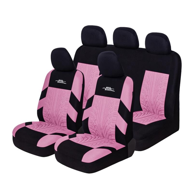 Car Seat Covers Full Set Front Split Rear Bench For Car Universal Cloth ...