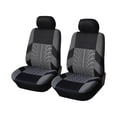 thumbnail image 1 of Car Seat Covers Full Set Front Split Rear Bench For Car Universal Cloth SUV Sedan Van Automotive Interior Covers Gray, 1 of 6