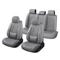 thumbnail image 1 of Premium Faux Leather 5-Seater Full Car Seat Covers - Breathable Waterproof Full-Coverage Protectors, Fit Most Sedans, SUVs, Hatchbacks & Crossovers, 1 of 7