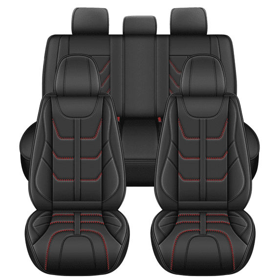 Car Seat Covers,Full Set for Lexus UX 200/250h/300h 2019-2025 Faux Premium Leather Seat Cover 2 Rows 5 Seats Car Seat Protector Red,Full Set(2 Row 5 Seats)