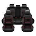 thumbnail image 1 of Car Seat Covers Full Set for Mazda CX5 2013-2025 2026,Waterproof Premium Leather Seat Protector with Lumbar Support,Pet Friendly Auto Cushions Airbag Compatible Red,Full Set(2 Row 5 Seats), 1 of 12
