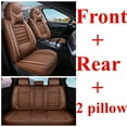 Car Seat Covers Full Set, Universal Faux Leather Seat Cover for Cars, 5