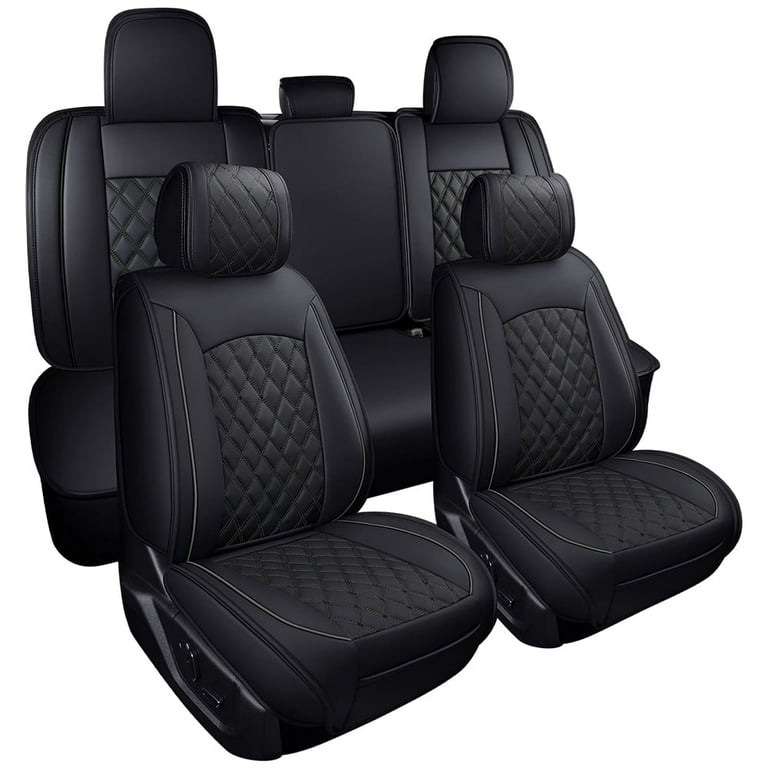 Black car seat covers full set discount