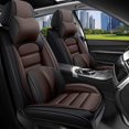 thumbnail image 1 of Car Seat Covers for Honda 96% Models Durable Leather Seat Cover Waterproof Anti-Slip Seat Covers All Weather Car Seat Automotive Seat Protector(2 Seats,Black&Coffee-Deluxe), 1 of 6