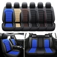 thumbnail image 1 of Car Seat Covers for Lexus 5-Seat Full Set, PU Leather Front Rear Auto Cushion Protector with Pillow for GS450h/ IS500/ LS460/ LS500/ LX570/ LX600 Black Blue, 1 of 14