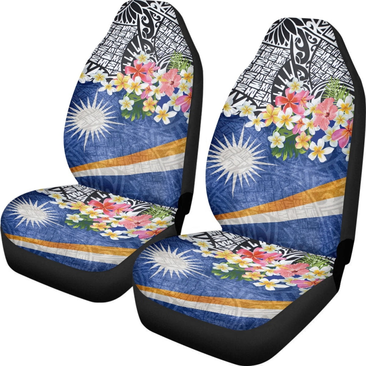 Car Seat Covers Marshall Island Kwajalein Flag Easy to Install