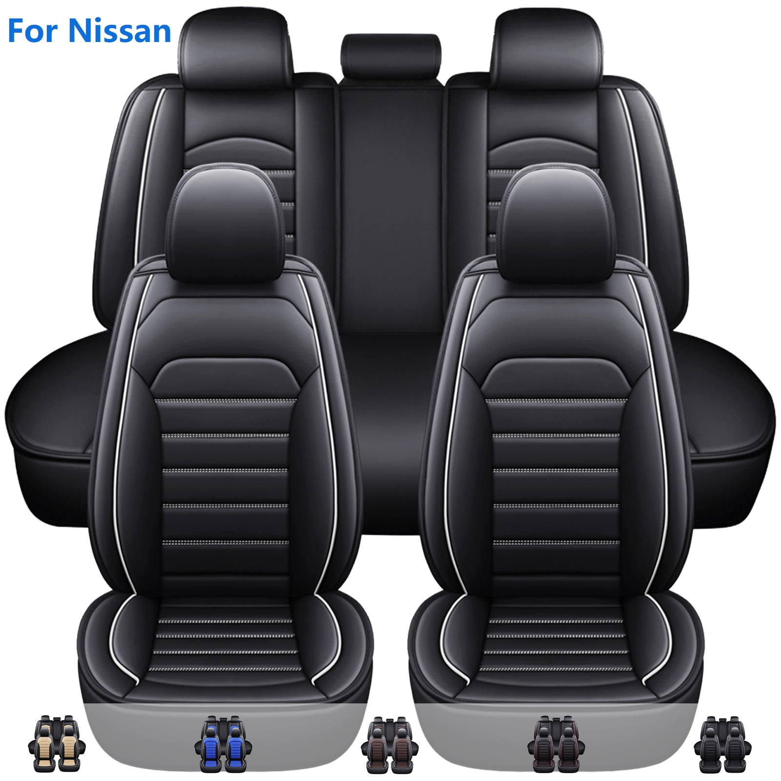 BYBEST Car Seat Covers, for Nissan Qashqai (J10) 1. Gen 2008 2009 2010 2011  2012 2013 Car Seat Cushions Protectors Fit Leather Car Accessories Complete  Set 5 Seats,B : : Automotive