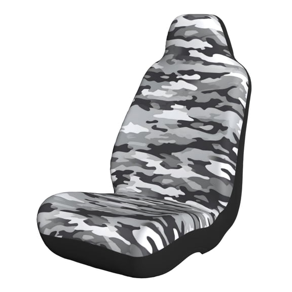 Car Seat Covers Are Protected From Dust And Spillage And Elastic Straps Are Easy To Install For Easy Car Suv Truck Delivery Vector Camouflage Pattern Gray_1 1