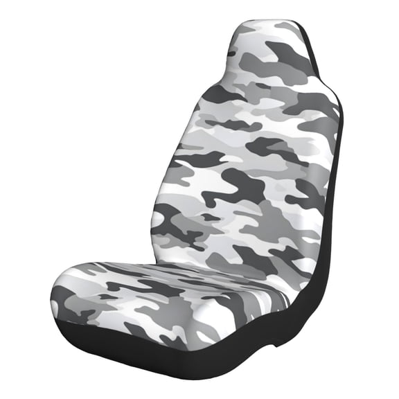 Car Seat Covers Are Protected From Dust And Spillage And Elastic Straps Are Easy To Install For Easy Car Suv Truck Delivery Vector Camouflage Pattern Gray_2 1
