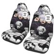 thumbnail image 1 of Car Seat Covers Set of 2, Jujutsu Kaisen Gojo Satoru Seat Protector Cover Universal Front Vehicle For Truck Van SUV, 1 of 8