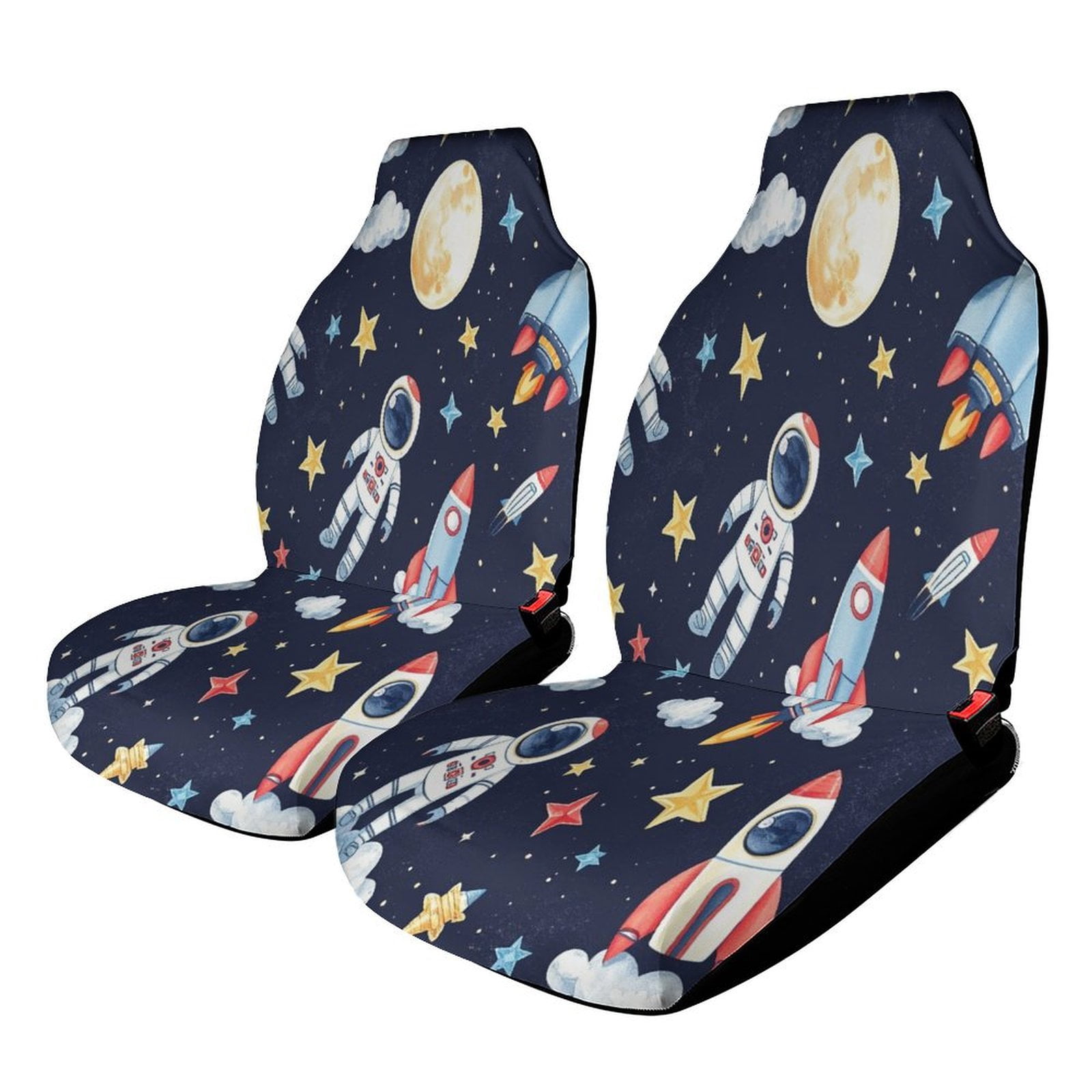 Car Seat Covers Space Astronauts Rockets(2) Universal Size Fit For Most ...