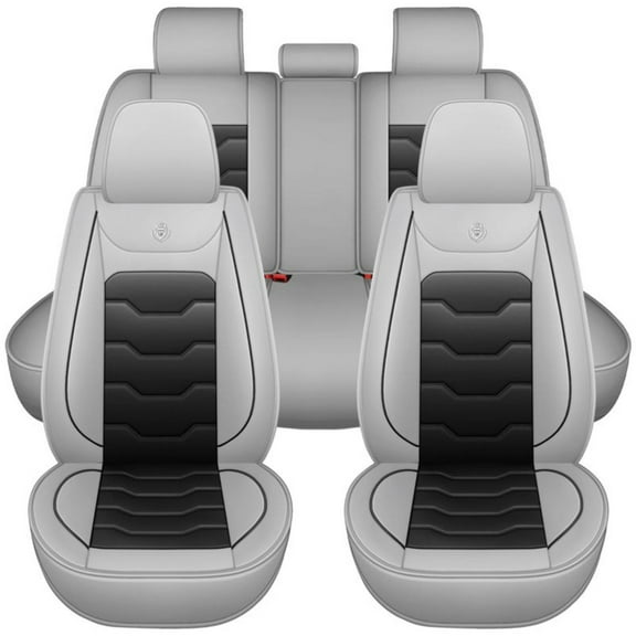 Car Seat Covers for Toyota Tacoma 2018 Perfect Fit for Car Seats, Waterproof Faux Leather, Protecting Car Interiors, 5-Seat Full Set, Easy Installation