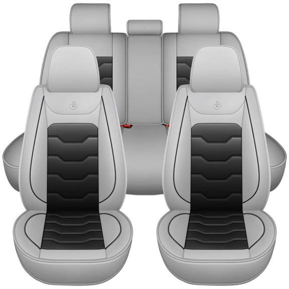 Car Seat Covers for Volkswagen Golf 2016, Perfect Fit for Car Seats, Waterproof Faux Leather, Protecting Car Interiors, 5-Seat Full Set, Easy Installation