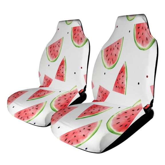 Car Seat Covers Watercolor Watermelon Seamless (2) Universal Size Fit For Most Car Suv Truck Van Car Accessories Interior Seat Covers For Car Full Set