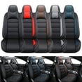 thumbnail image 1 of Car Seat Covers for Benz EQS 450+ 5 Seats, Premium Pu Leather Auto Cushion Protector with Pillow, Front Rear Full Set for R320 350 500 550 Black&Blue, 1 of 15