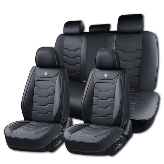 Car Seat Covers for Lexus LS460 2011 Perfect Fit for Car Seats, Waterproof Faux Leather, Protecting Car Interiors, 5-Seat Full Set, Easy Installation
