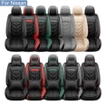 thumbnail image 1 of Car Seat Covers for Nissan Altima LEAF Murano Rogue, Wear-resistant Pu Leather Auto Cushion Protector, 5-Seats Front Rear Seat Full Set Gray, 1 of 14
