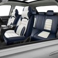 thumbnail image 1 of Car Seat Covers for Subaru 96% Models,Faux Leather Seat Cover,Compatible Airbag,Full Set Waterproof Car Seat Protectors (Pillows,Blue&White), 1 of 7