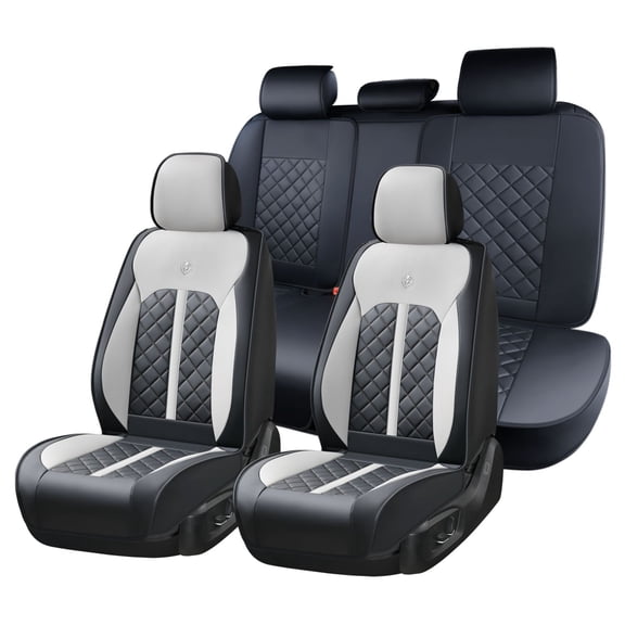 Car Seat Covers for Toyota RAV4 2004 Perfect Fit for Car Seats, Waterproof Faux Leather, Protecting Car Interiors, 5-Seat Full Set, Easy Installation