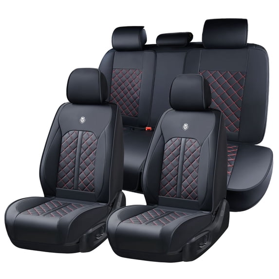 Car Seat Covers for Toyota RAV4 2015 Perfect Fit for Car Seats, Waterproof Faux Leather, Protecting Car Interiors, 5-Seat Full Set, Easy Installation