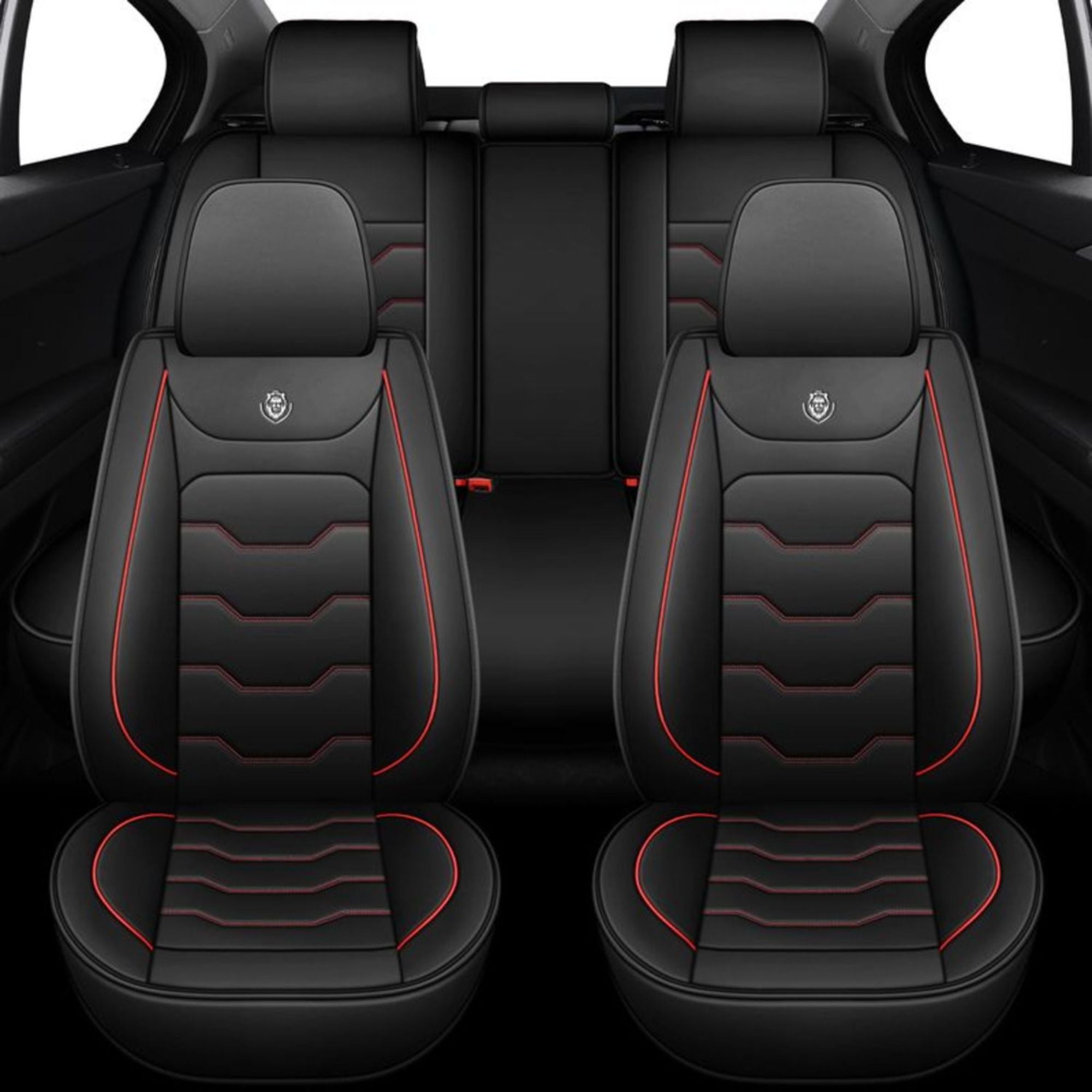 Car Seat Covers for Toyota RAV4 2018 Perfect Fit for Car Seats, Waterproof Faux Leather, Protecting Car Interiors, 5-Seat Full Set, Easy Installation