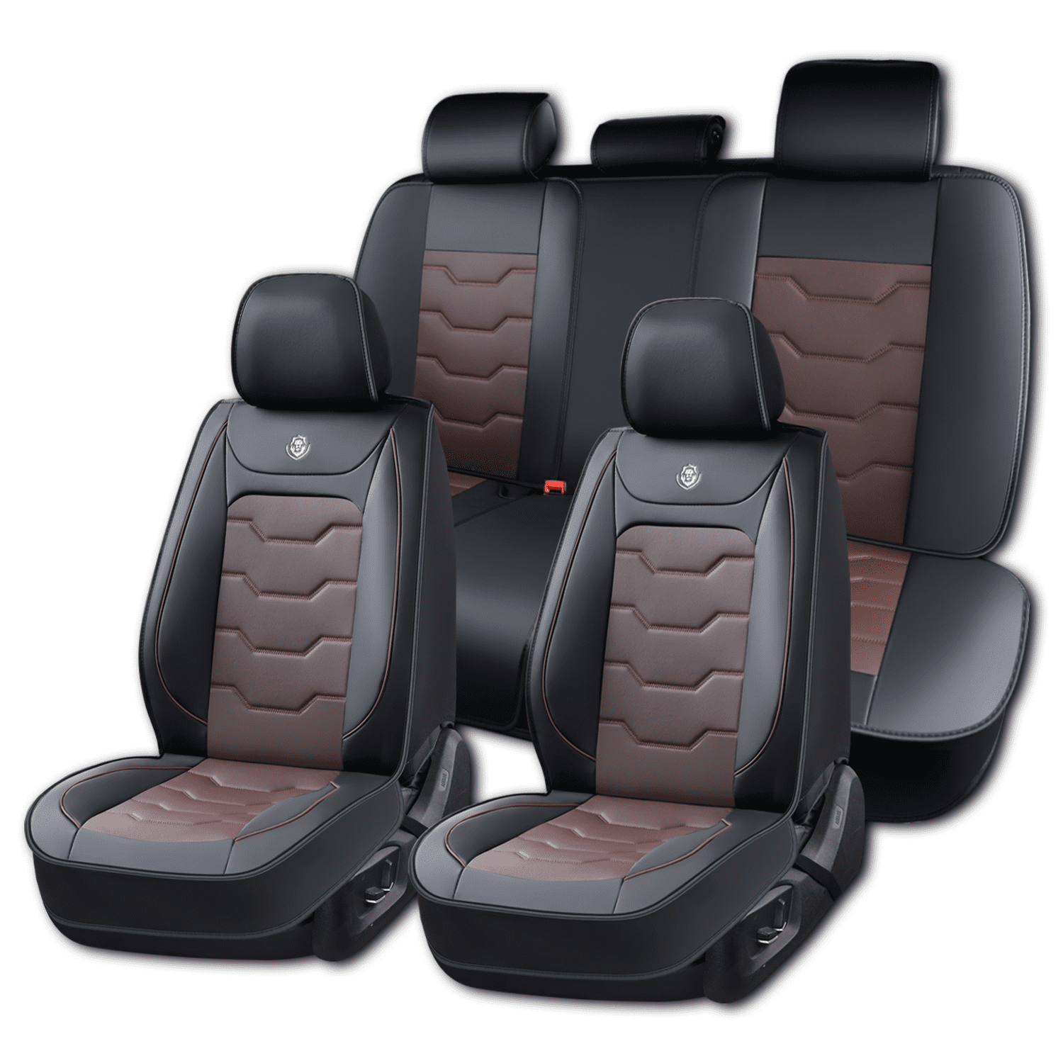 Car Seat Covers for Toyota RAV4 2025 Perfect Fit for Car Seats, Waterproof Faux Leather, Protecting Car Interiors, 5-Seat Full Set, Easy Installation