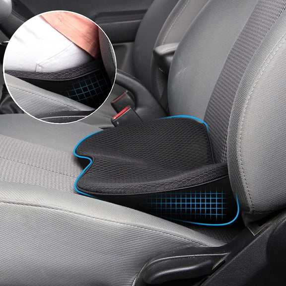 Car Seat Cushion 1-Pack for Driving Wedge Memory Foam Seat Back Pad for Car Seat Driver Lumbar Support Pillow Back Pain Relief