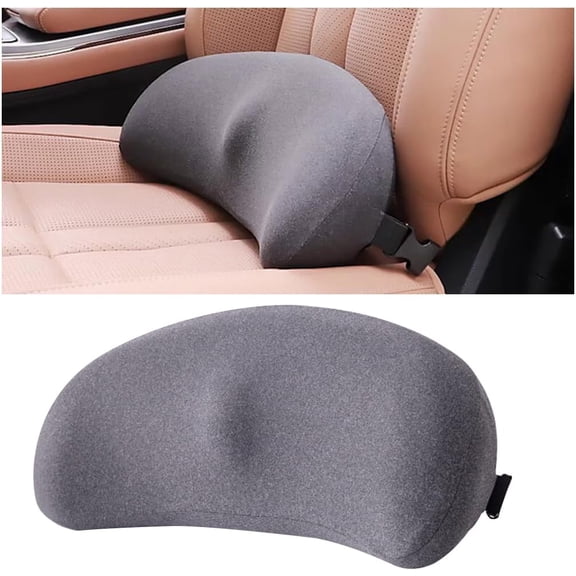 Car Seat Cushion 1 Piece Memory Foam Vehicle Driver Seat Pad for Back and Sciatica Pain Relief Comfortable Lumbar pillow for Driving Office Chair Wheelchair