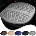 thumbnail image 1 of Car Seat Cushion 19×17.7in Ice Silk Breathable Heat Dissipation Suspension Pressure Relief Slow Rebound Design Universal For All Season Vehicle Driving Comfort(Beige), 1 of 7