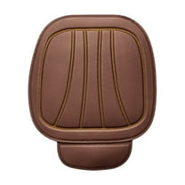 WLOELOEW Coffee Car Seat Cushion All Season Leather Full Surround Cushion